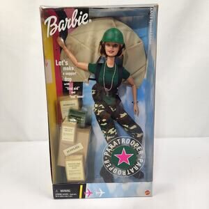 Military Paratrooper AAFES Exclusive 2000 Barbie by Mattel NIB 29474